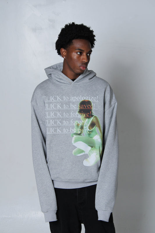 “Click to be” hoodie