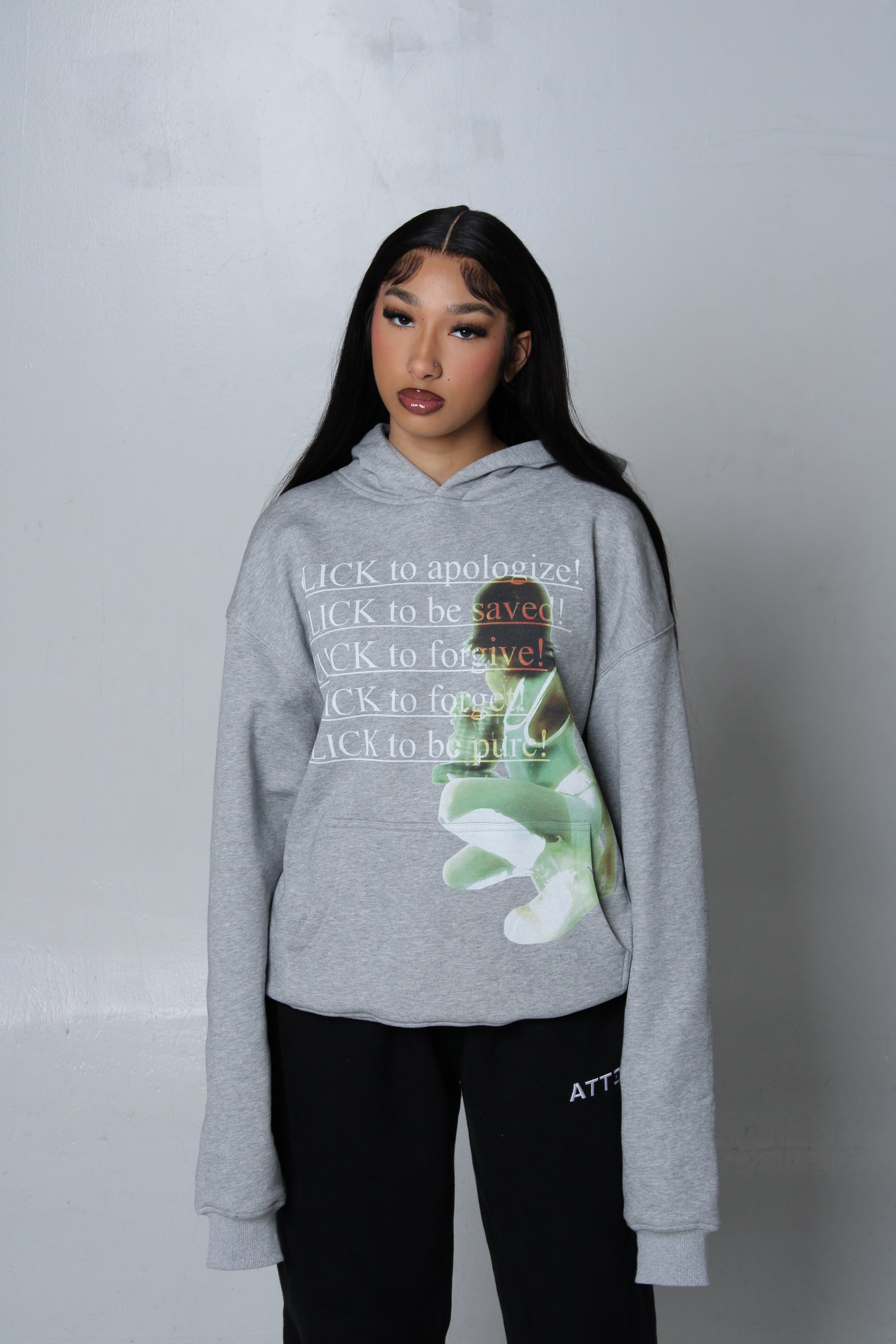 “Click to be” hoodie